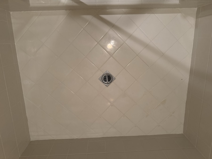 Refreshed shower grout